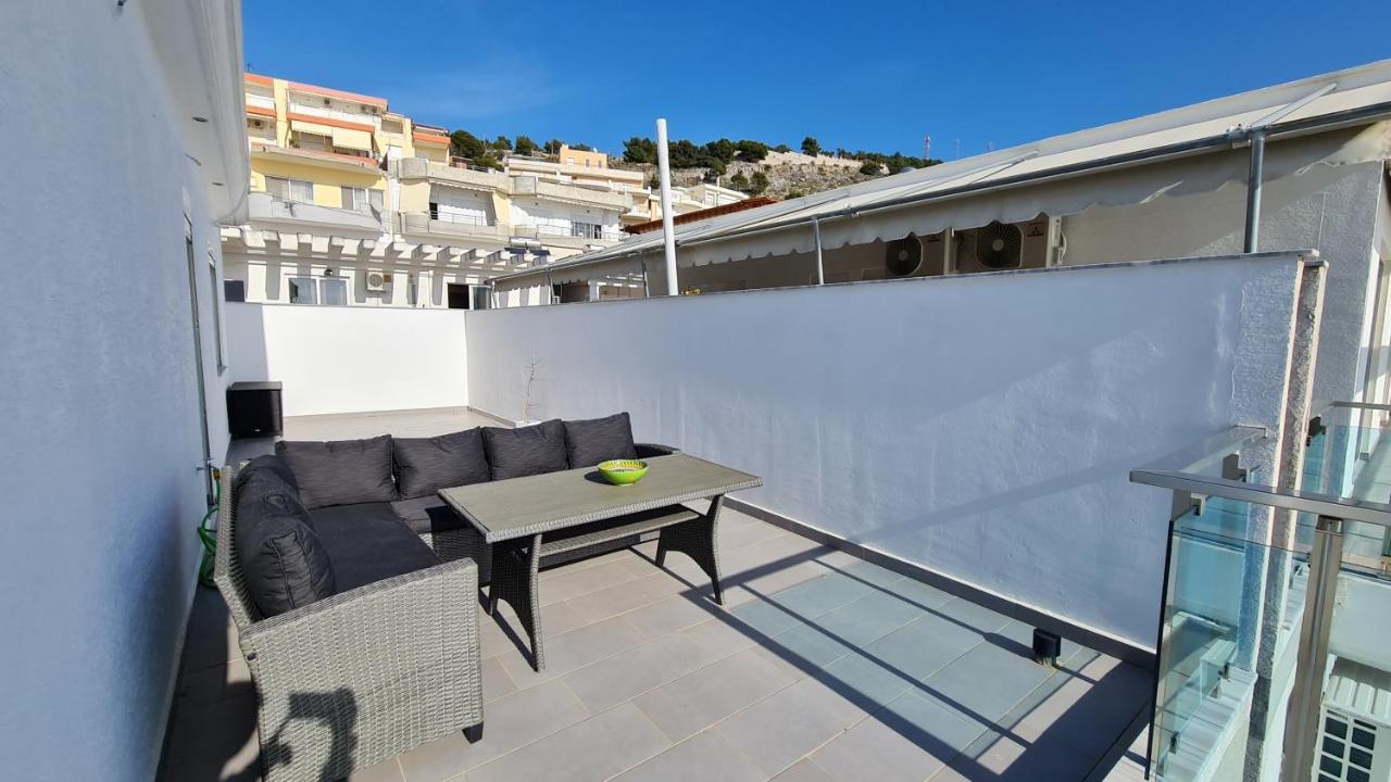 Апартаменты Rocknest Sea View Penthouse Саранда Экстерьер фото