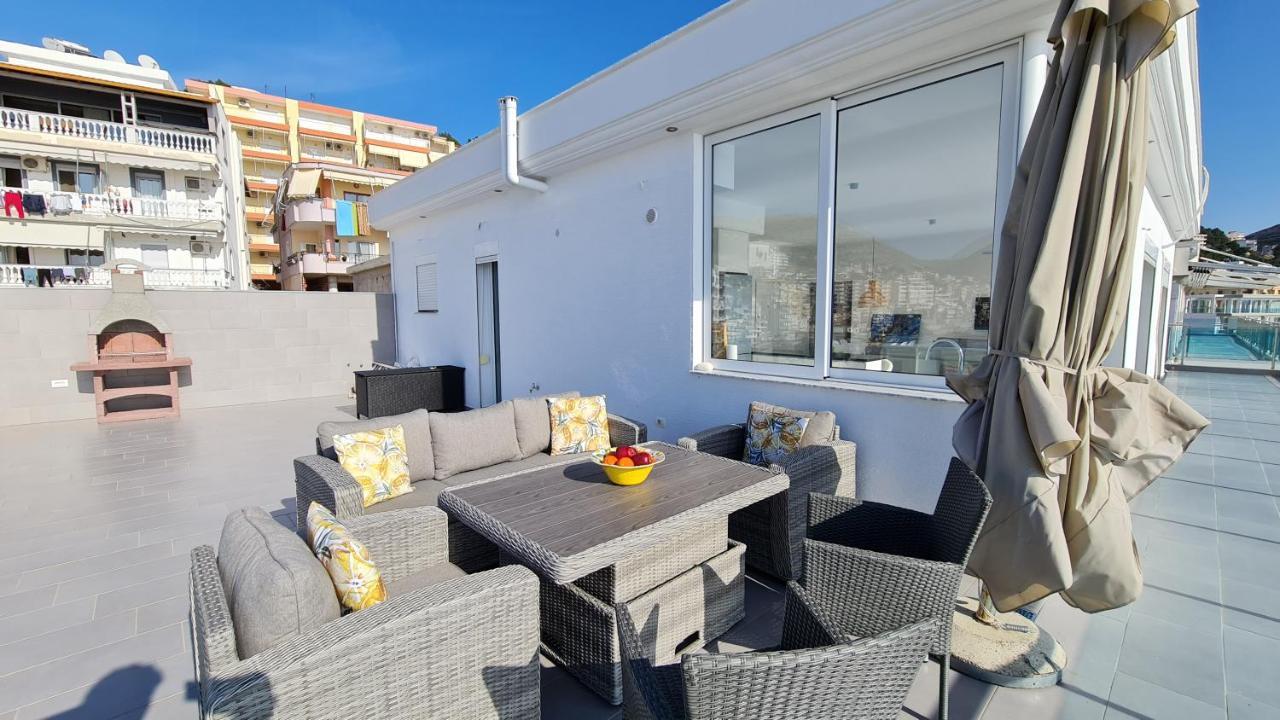 Апартаменты Rocknest Sea View Penthouse Саранда Экстерьер фото