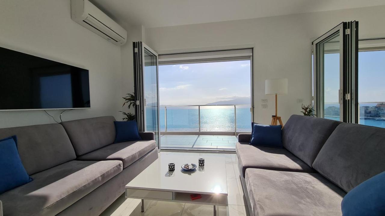 Апартаменты Rocknest Sea View Penthouse Саранда Экстерьер фото