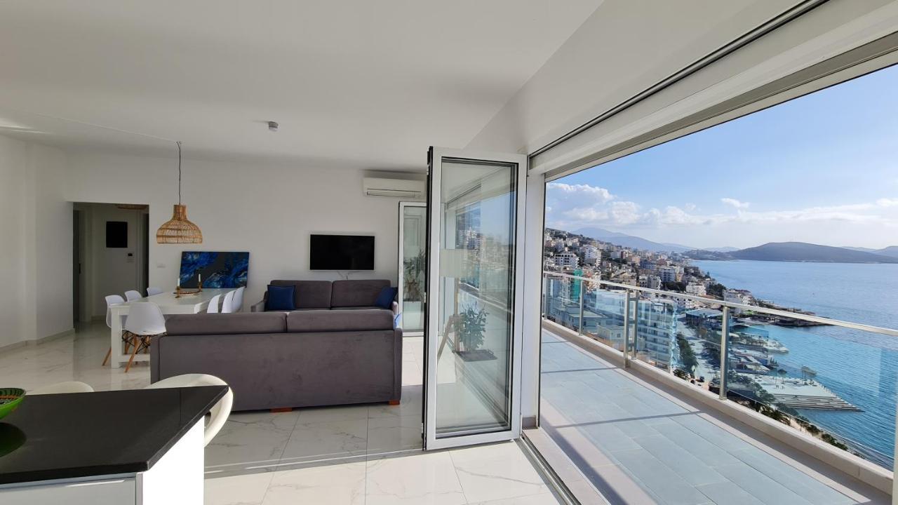Апартаменты Rocknest Sea View Penthouse Саранда Экстерьер фото