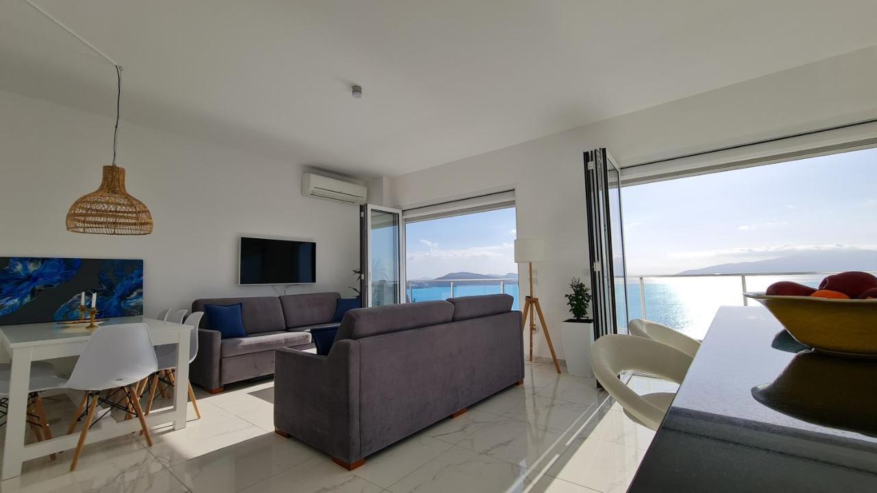 Апартаменты Rocknest Sea View Penthouse Саранда Экстерьер фото